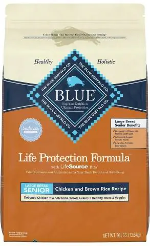 Blue Buffalo Life Protection Formula lielas šķirnes vecāka gadagājuma vista un brūnie rīsi