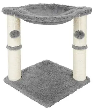 Frisco 20-in Faux Fur Cat Tree