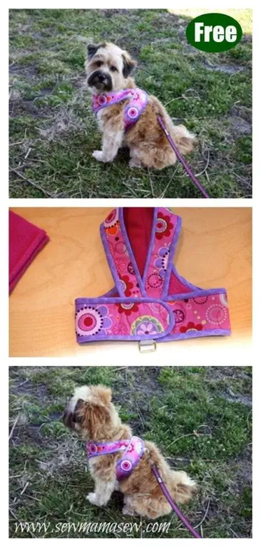 Kimono Dog Harness - Mulai menjahit