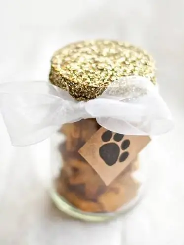 DIY Sparkly & Simple Dog Treat Jar