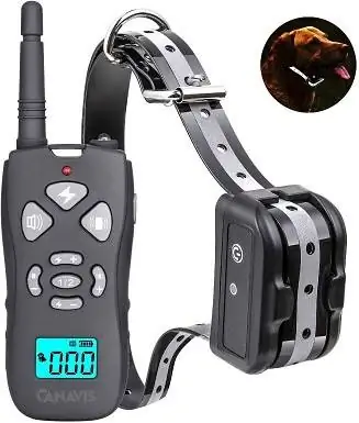 CANAVIS Dog Shock Collar với điều khiển từ xa 1800Ft