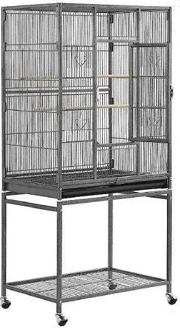 Yaheetech 54-in Rolling Metal Large Parrot Cage