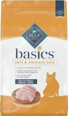 Soins de la peau et de l'estomac Blue Buffalo Basics Poids santé