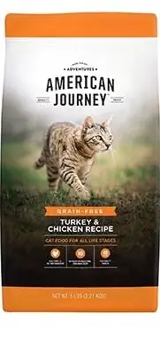 American Journey Turkey & Chicken Recepta Menjar sec per a gats sense cereals