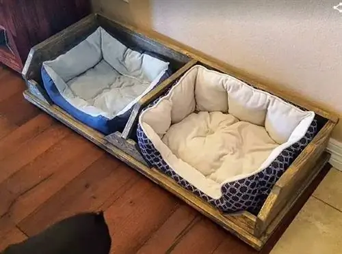 Cama de perro rústica de bricolaje