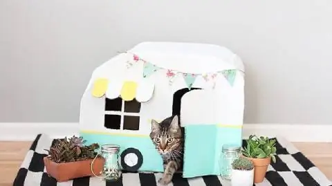 Faça você mesmo Vintage Kitty Camper