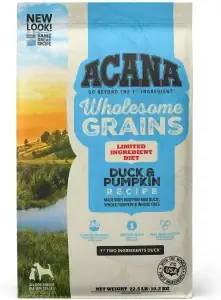 ACANA Singles + Wholesome Grains Limited Ingredient Diet Duck & Pumpkin Recipe Суха храна за кучета