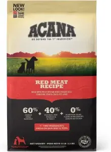 Беззърнеста суха храна за кучета ACANA Red Meat Recipe