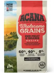 ACANA Wholesome Grains Red Meat Resepti Gluteeniton koiran kuivaruoka