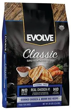 Evolve Classic Ontbeende Kip & Bruine Rijst Recept Droog hondenvoer