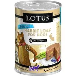 Lotus Rabbit Loaf Grain-Free Canned Dog Food (1)