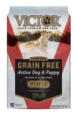 Victor Purpose Active Dog & Puppy Formula pa kokrra ushqim për qentë e thatë