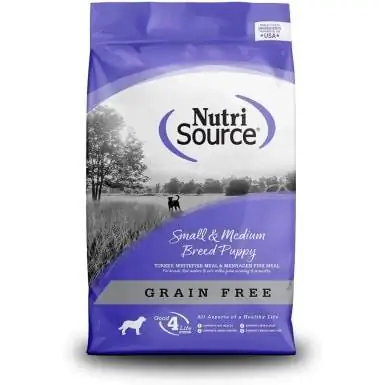 Nutrisource Grain Free Turkiya kichik o'rta kuchukcha