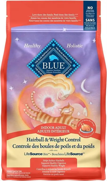 Blue Buffalo Indoor Hairball Control Adult Suha hrana za mačke