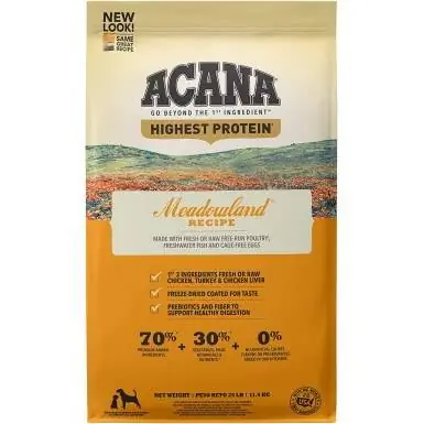 Acana Highest Protein -kuivaruokaa