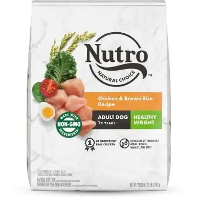 Nutro Natural Choice He althy Weight Adult Chicken & Brown Rice Recipe Dry Dog Food