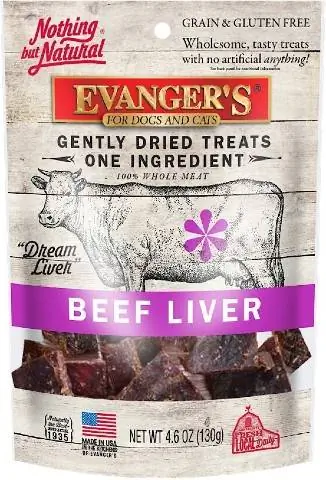 Evanger’s Nothing but Natural Beef Liver Treats