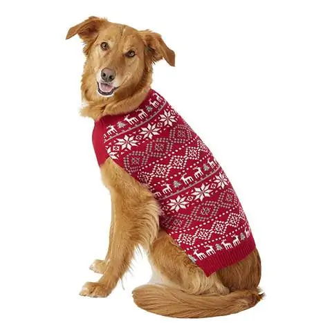 Frisco hund og kat rensdyr Fair Isle sweater