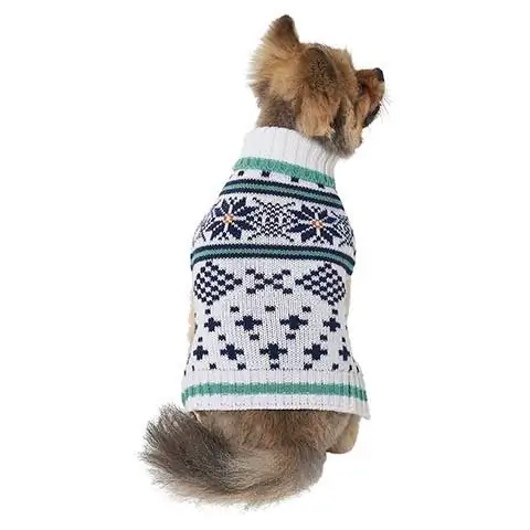 Wagatude Snowflake Fair Isle Dog სვიტერი