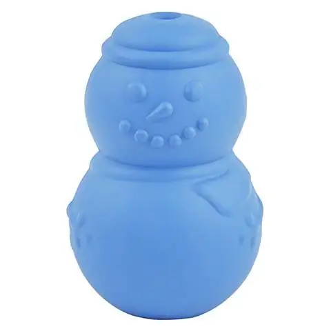 Frisco Holiday Snowman Rubber Treat Dispenser Lodër qensh