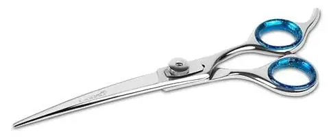 Laazar Pro Shear Curved Aub Grooming txiab