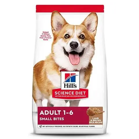 Hill’s Science Diet Adult Small Bites อาหารแกะและข้าวกล้องสูตรสุนัขโตแบบแห้ง