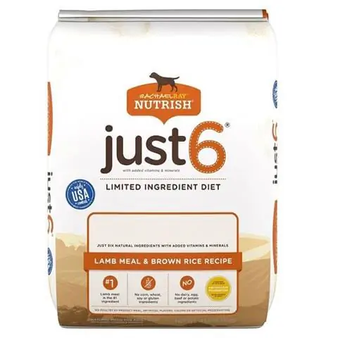 Rachael Ray Nutrish Just 6 Limited Ingredient Diet Meal Arf & Brown Rice Συνταγή Ξηρά τροφή για ενήλικες σκύλους