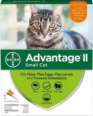 Tratamento para manchas de pulgas Advantage II para gatos