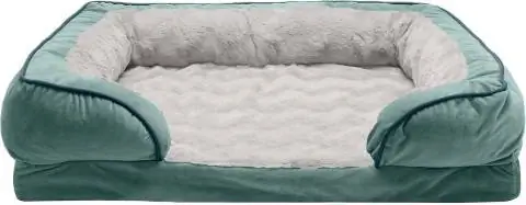 FurHaven Velvet Waves Perfect Comfort Orthopedic Sofa