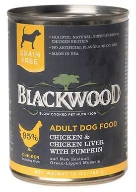 Blackwood Chicken at Chicken Liver na may Pumpkin Grain-Free Adult Canned Dog Food