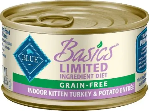 Blue Buffalo Basics Limited Ingredient Grain-Free na de-latang pagkain ng pusa