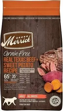 1Merrick suha hrana za pse Texas Beef & Sweet Potato Recipe brez žitaric