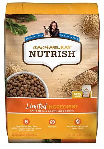 Rachael Ray Nutrish Limited Ingredient ėrienos miltai ir rudieji ryžiai