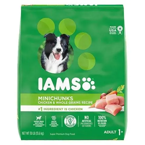 Iams Watu Wazima MiniChunks Ndogo Kibble High Protini Chakula cha Mbwa Kavu