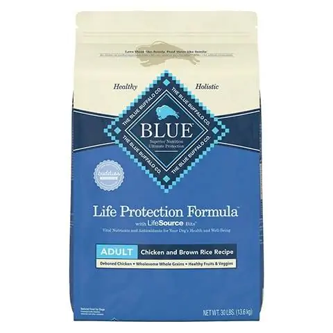 Blue Buffalo Life Protection Formula Rachel Ray Nutrish Recept na pravé hovězí maso, hrášek a hnědá rýže Suché krmivo pro psy