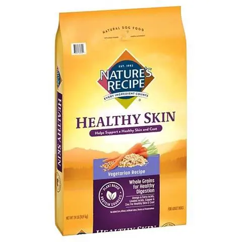 Nature's Recipe He althy Skin Vegetarisches Rezept Trockenfutter für Hunde