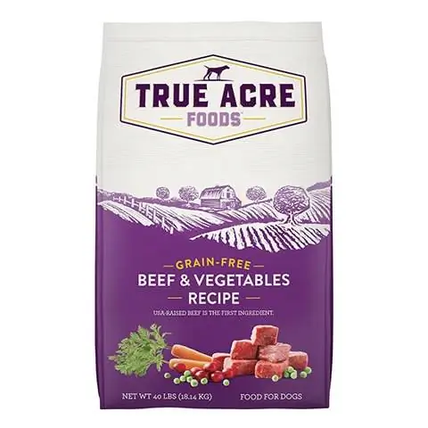 True Acre Foods Graanvrye Bees- en Groente Droë Hondekos