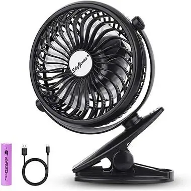 SkyGenius SKG-F130 Mini ventilateur de bureau à clipser