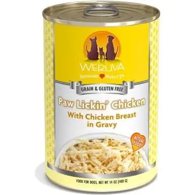 Weruva Paw Lickin' Chicken in Gravy Alimento para perros enlatado sin granos