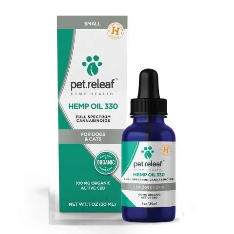 Aceite de cáñamo Pet Releaf 330