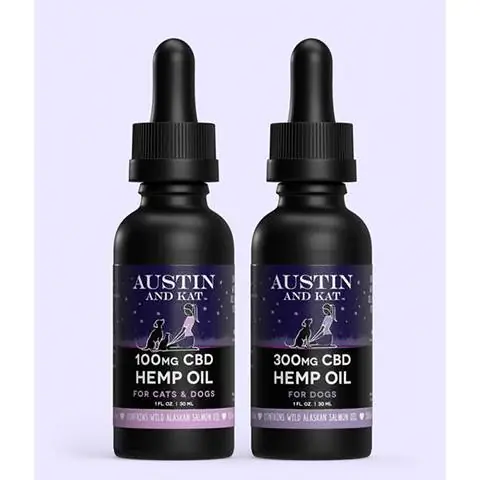 Aceite de CBD de Austin y Kat para perros