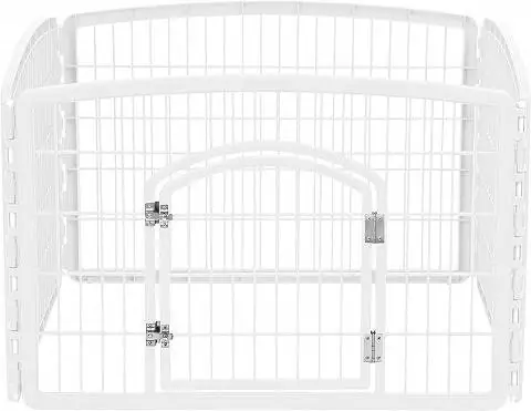 IRIS 24-Zoll-Übungslaufstall für Haustiere mit 4 Paneelen und Tür