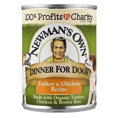 Newman's Own Dinner for Dogs Receta de pavo y pollo