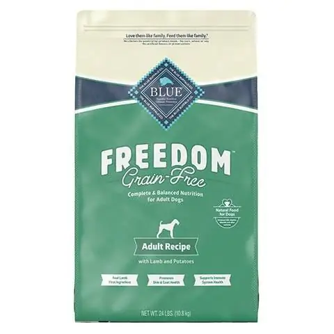 Blue Buffalo Freedom Adult Cordero Receta Alimento seco para perros sin cereales