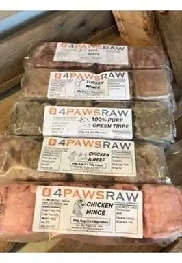 4 PawsRaw Variety Pack