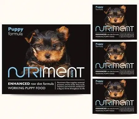 Nutriment Enhanced Raw Diet Working Puppy Raw Food