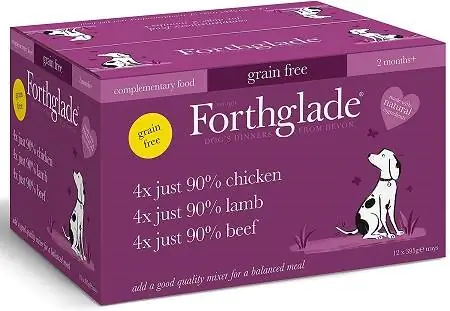 7Forthglade Natural Grain Free ração úmida complementar para cães