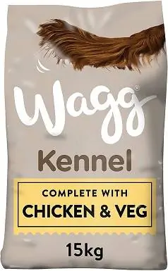 2Wagg Kennel Poulet et Légumes Croquettes Complètes pour Chiens