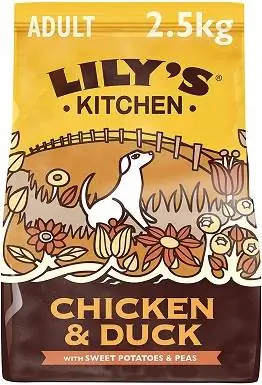 3Lily's Kitchen Csirke és kacsa vidéki rakott természetes gabonamentes teljes értékű felnőtt száraz kutya