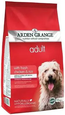 4Arden Grange Pang-adulto Dry Dog Food Manok at Kanin